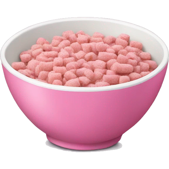 pink cereal bowl emoji