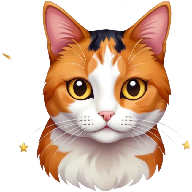 Cat in the stars  emoji