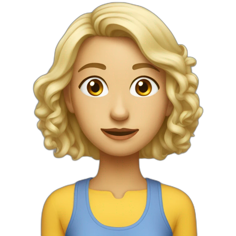 дівчина з ноутбуком emoji