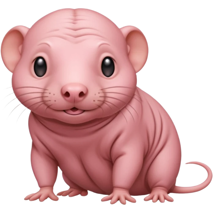 Naked mole rat ￼ emoji