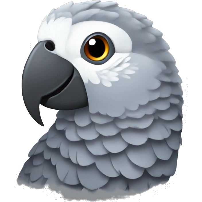 African grey parrot  emoji