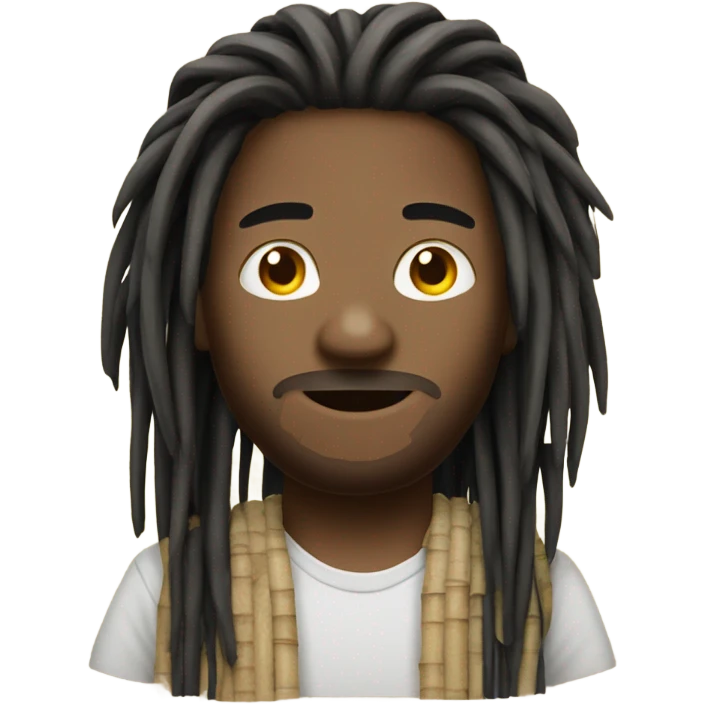 guy with reed dreads emoji