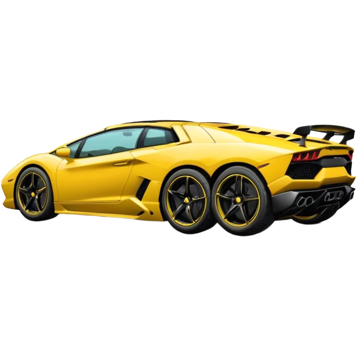 Make me a copy and pater lamogini omoji from a side veiw emoji