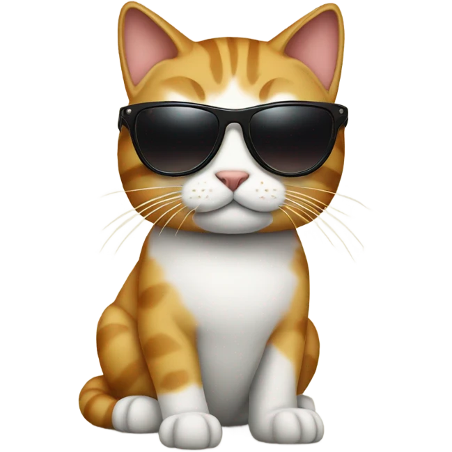 Cat with sunglasses emoji