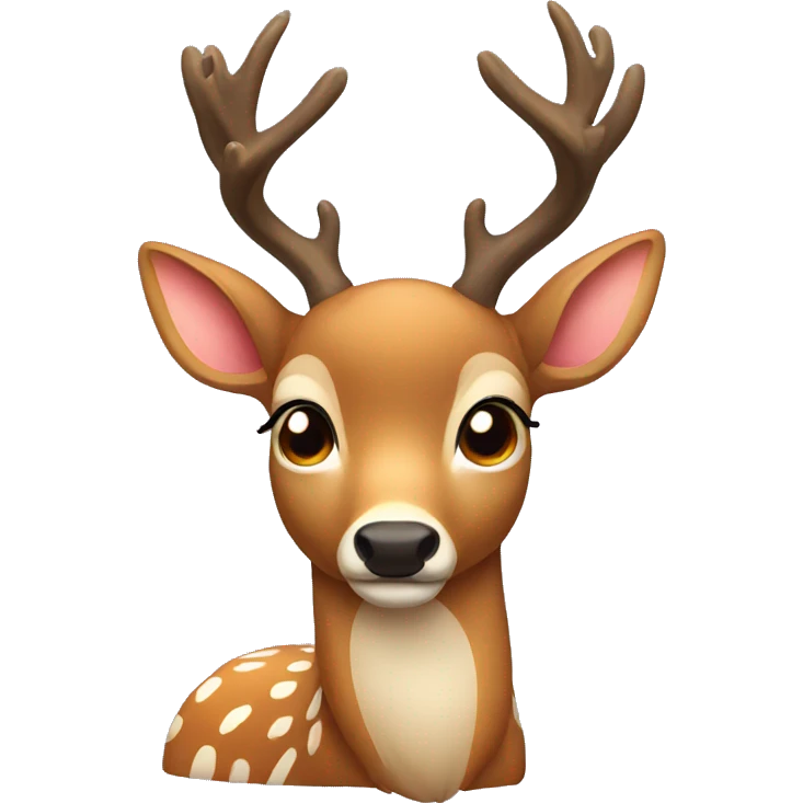 Deer with bow emoji