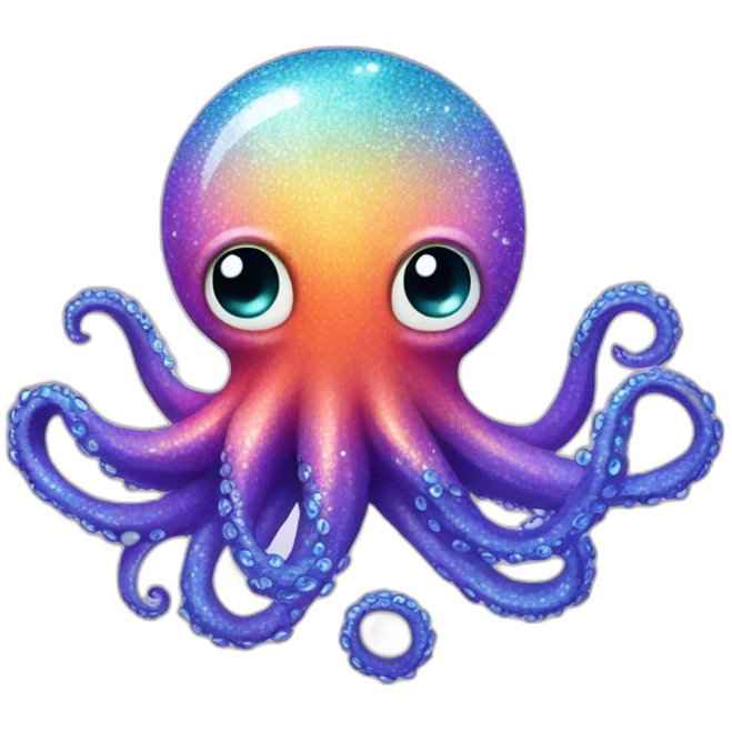 glitter octopus emoji