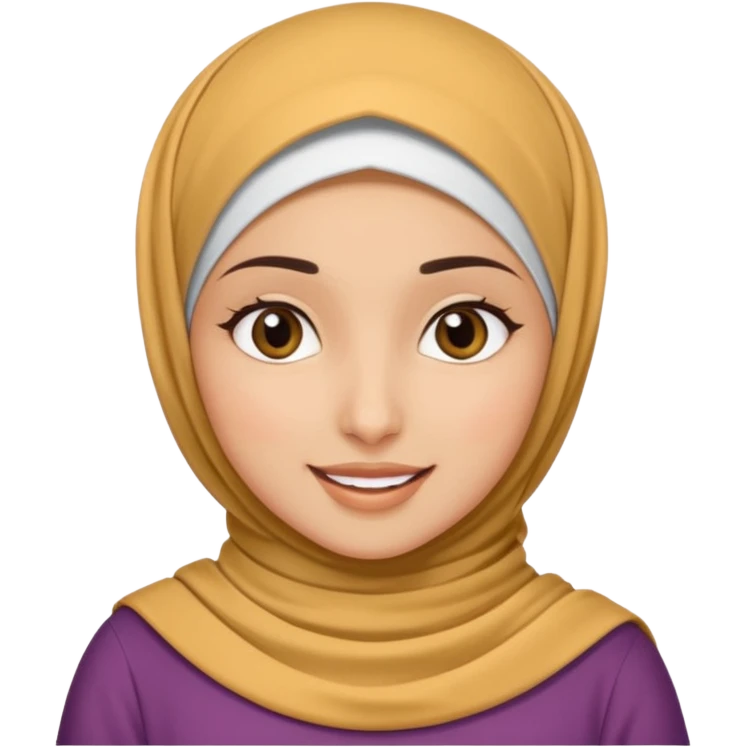 Hijabi girl toptop pask emoji