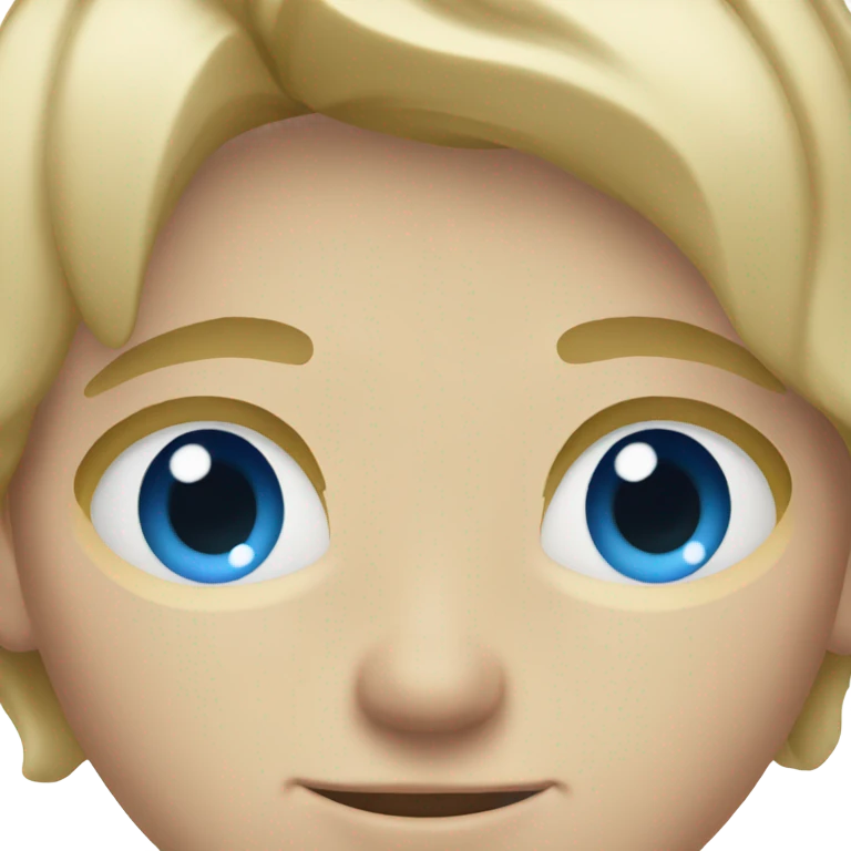 blonde boy with blue eyes emoji