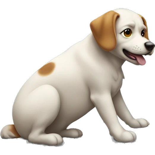 A dog on the roof emoji
