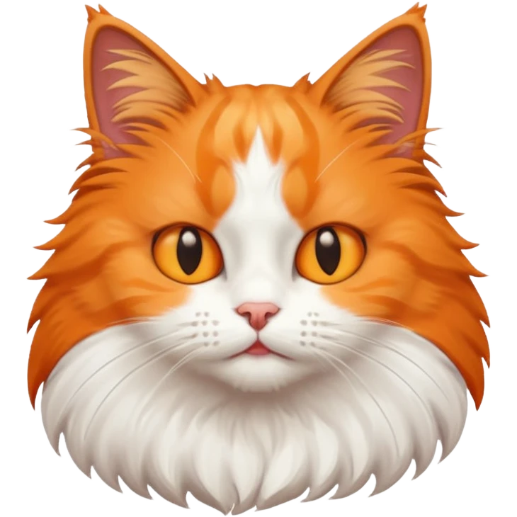 A cat letting out a big meow emoji