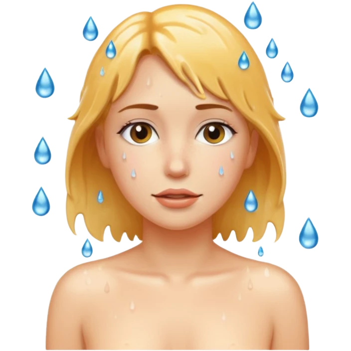 Woman in shower naked emoji