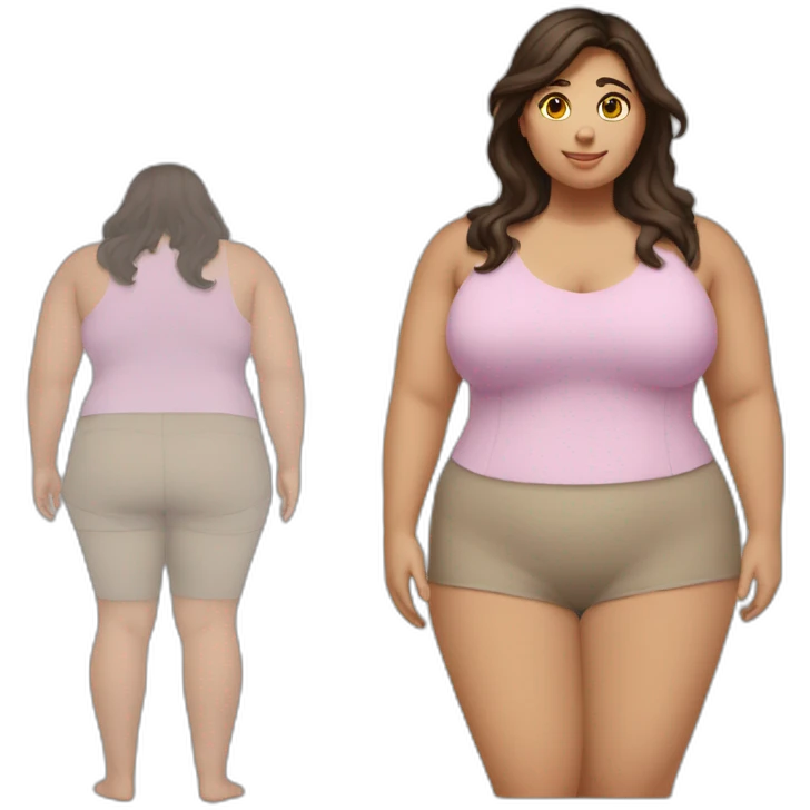 Chubby-Woman-BrunetteHair-Fullbody emoji
