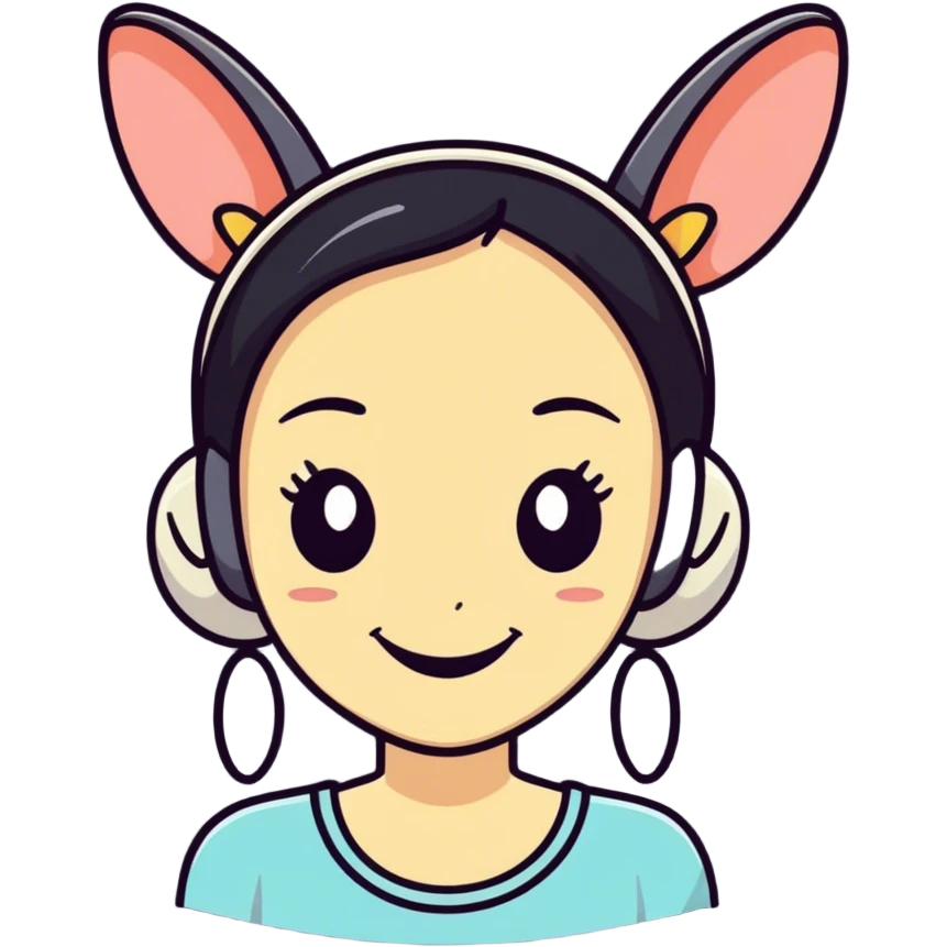 Lady with big ears  emoji