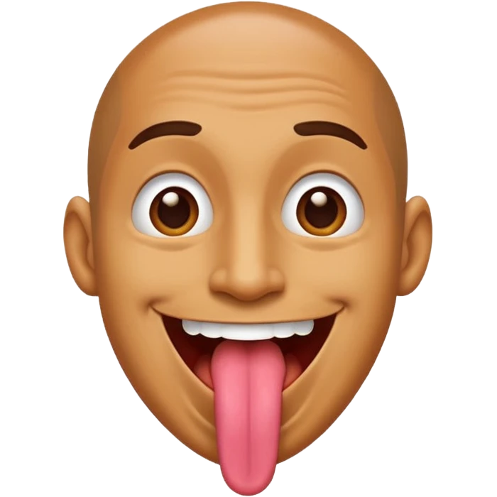 man with long toungue  emoji