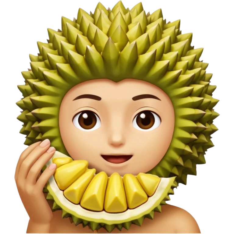 Lagi makan durianShark with a top hat emoji