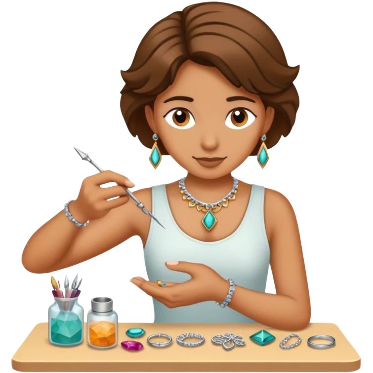 A person making jewelry emoji