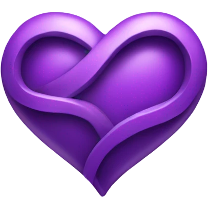 Purple Heart infinity symbol  emoji