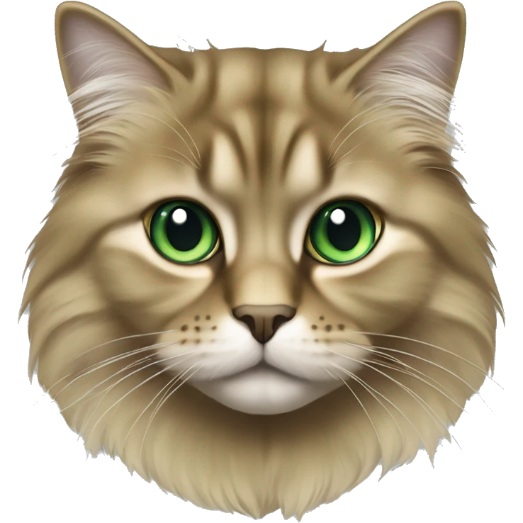 Full body British longhair golden shaded emerald green eyes with black tip tail emoji