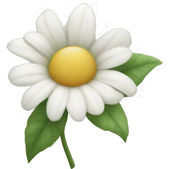 A white flower emoji