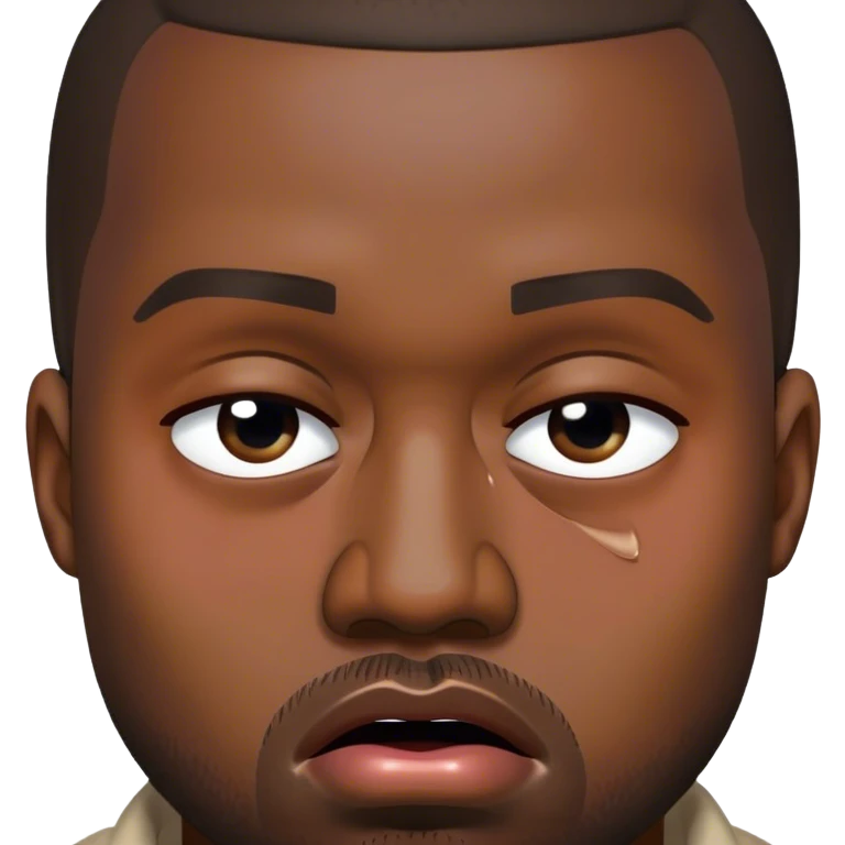kayne west crying emoji