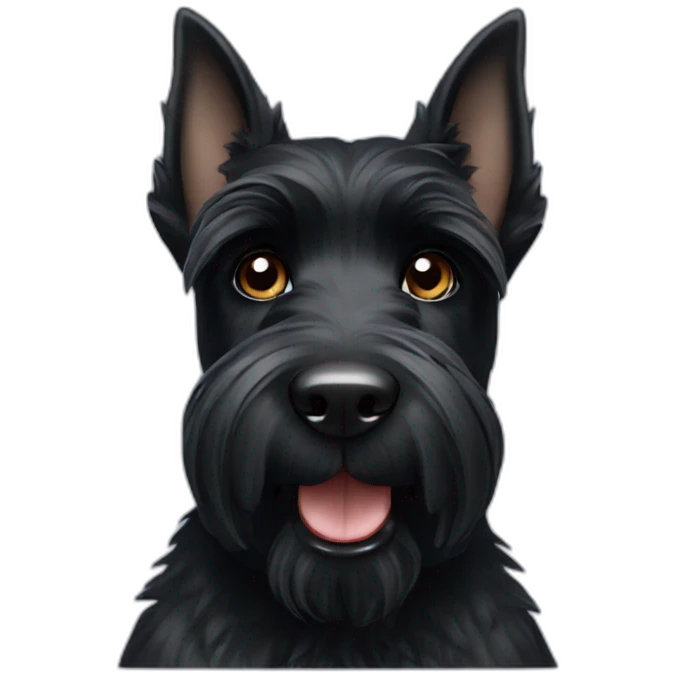 Black Scottish Terrier emoji