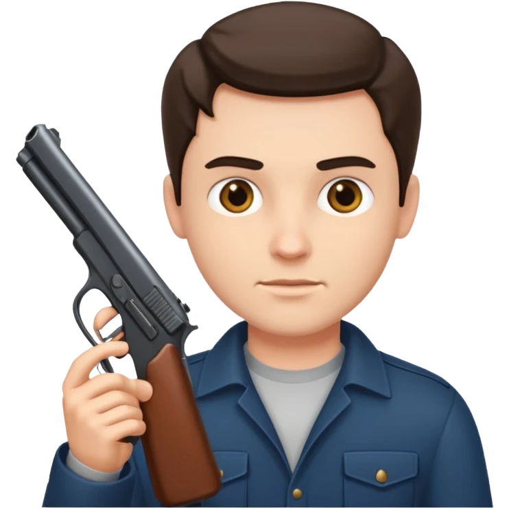 Dick with gun emoji