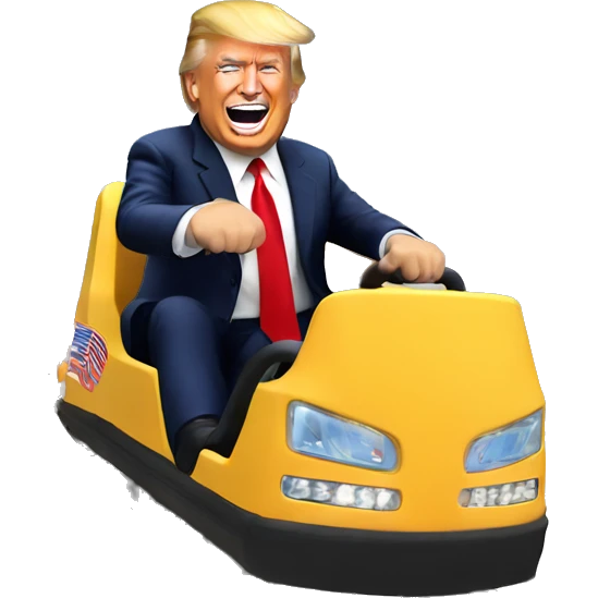 Donald trump on a roller coaster emoji