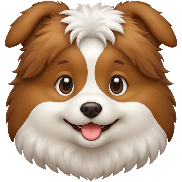 A cute dog emoji