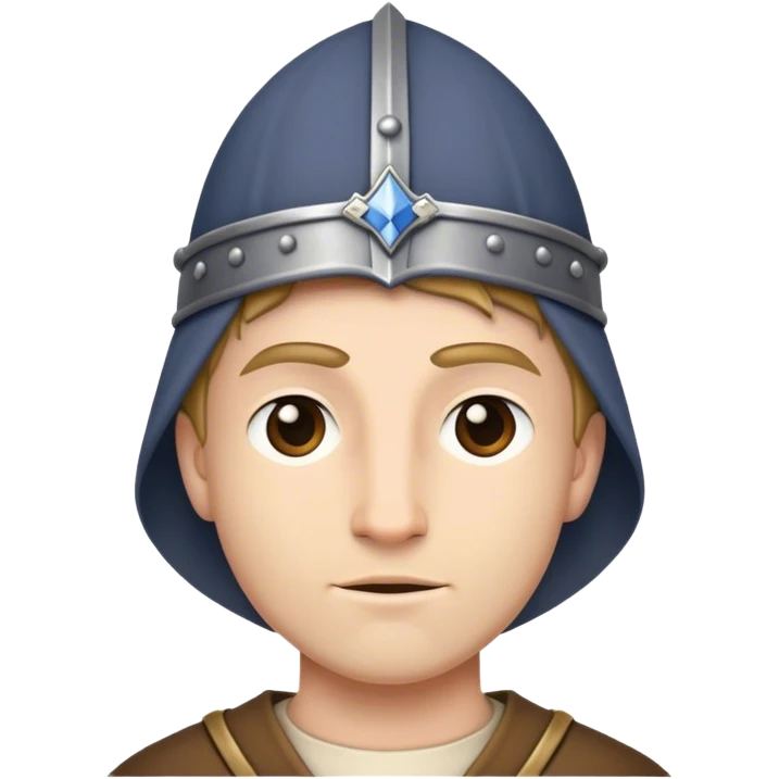 Medieval male town cap with short bill emoji