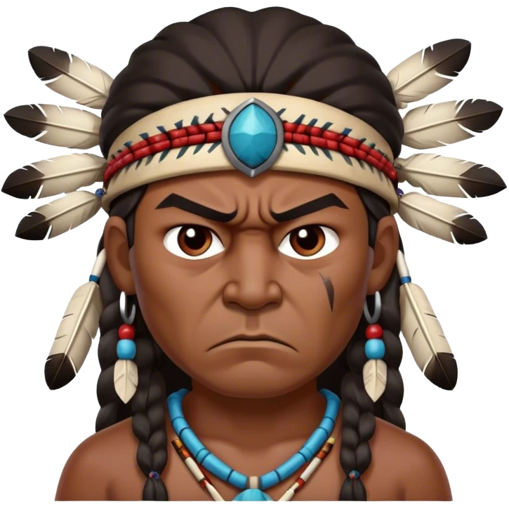 angry native american emoji