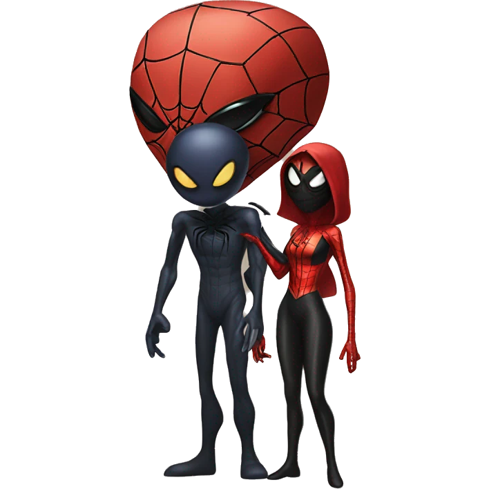 Sliderman and spiderwoman emoji