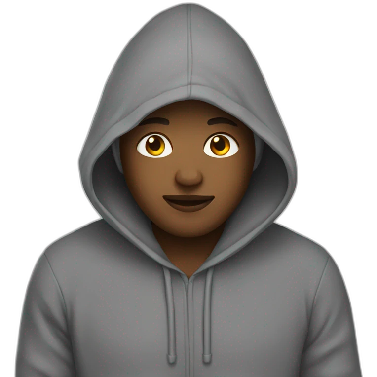 person in a hoodie emoji