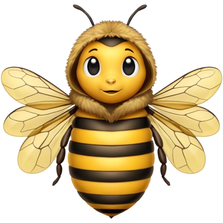 bee with a coat emoji
