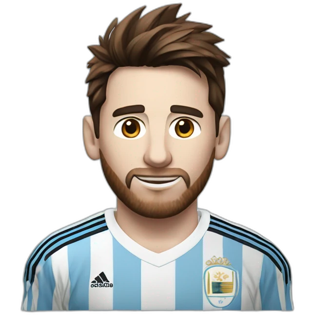 Messi avec le maillot de L’argentine emoji