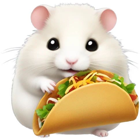 Hamster eating taco  emoji