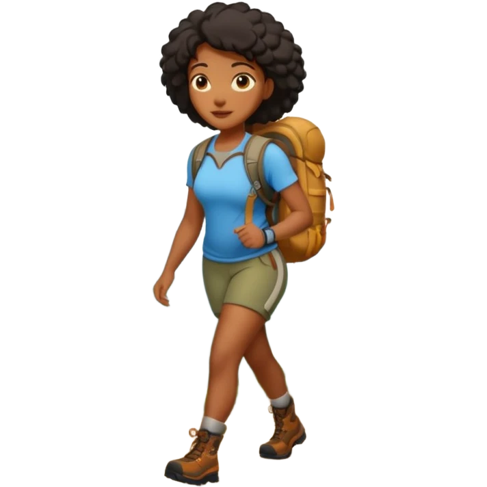 Forest Path Walker black woman emoji
