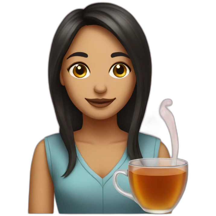 mia kalifha drink tea emoji