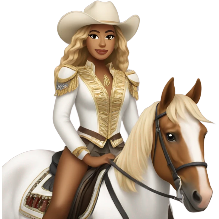 Beyoncé on horse  emoji