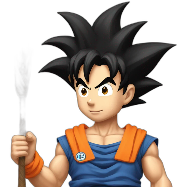does goku clean nuts? emoji