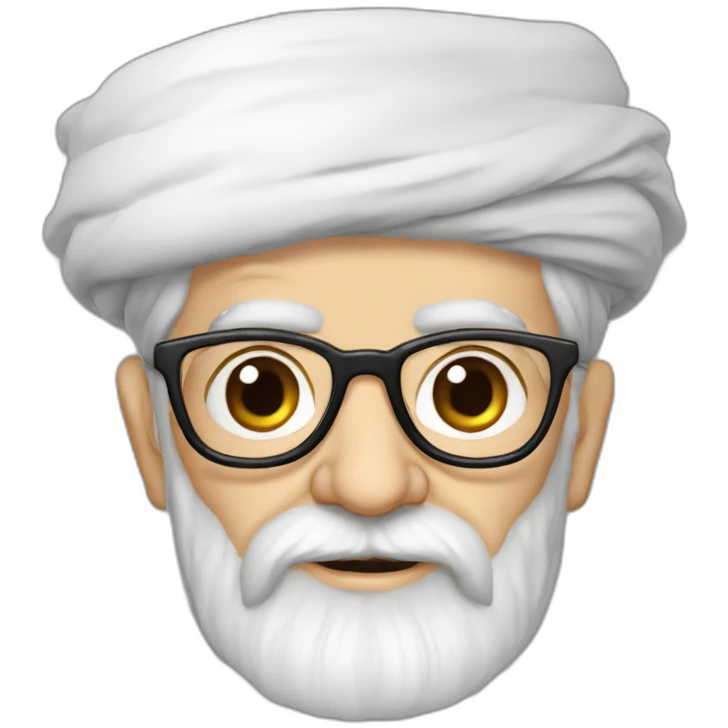ayatollah khamenei with the pou on head emoji