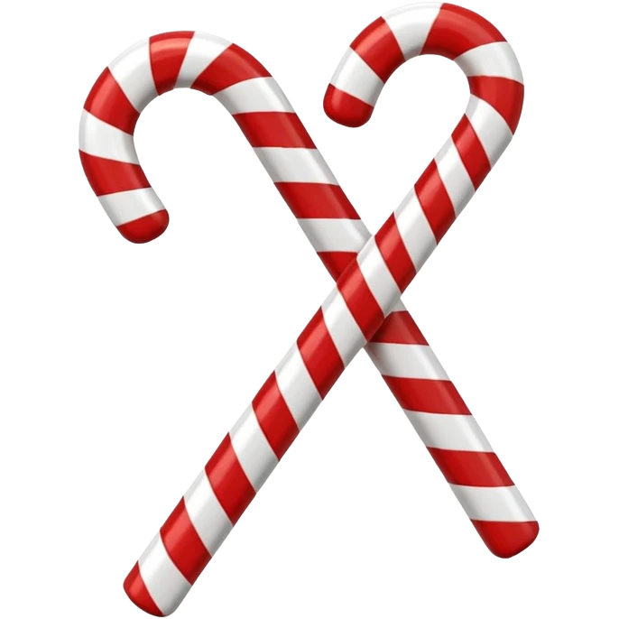 candy cane  3d effect emoji