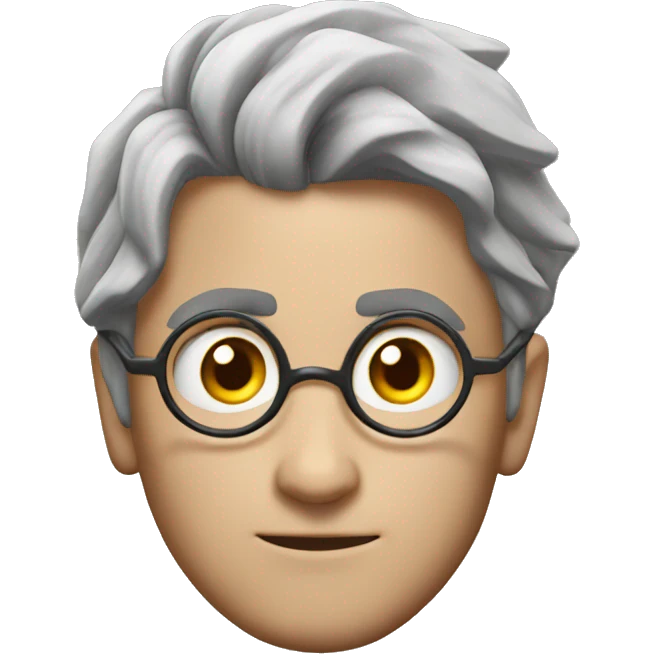 Harry Potter with a lightning bolt symbol on his forehead emoji