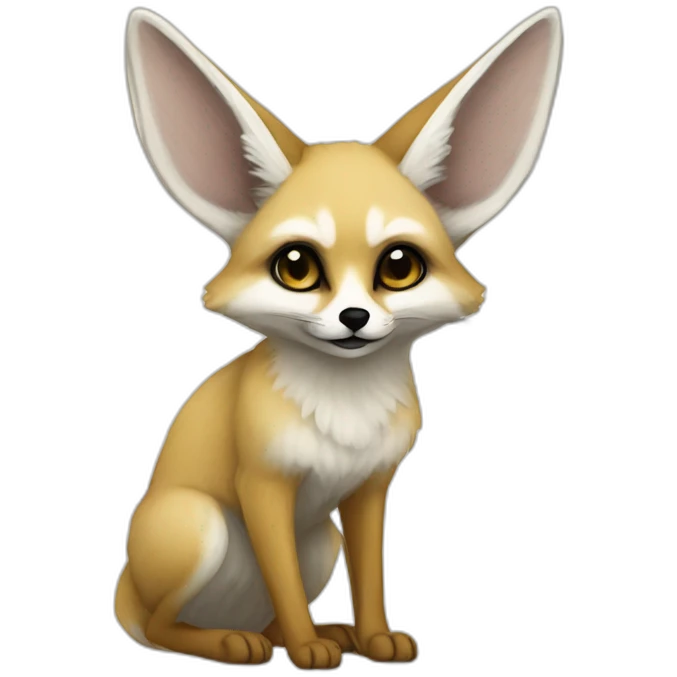 Fennec with QLF flag emoji