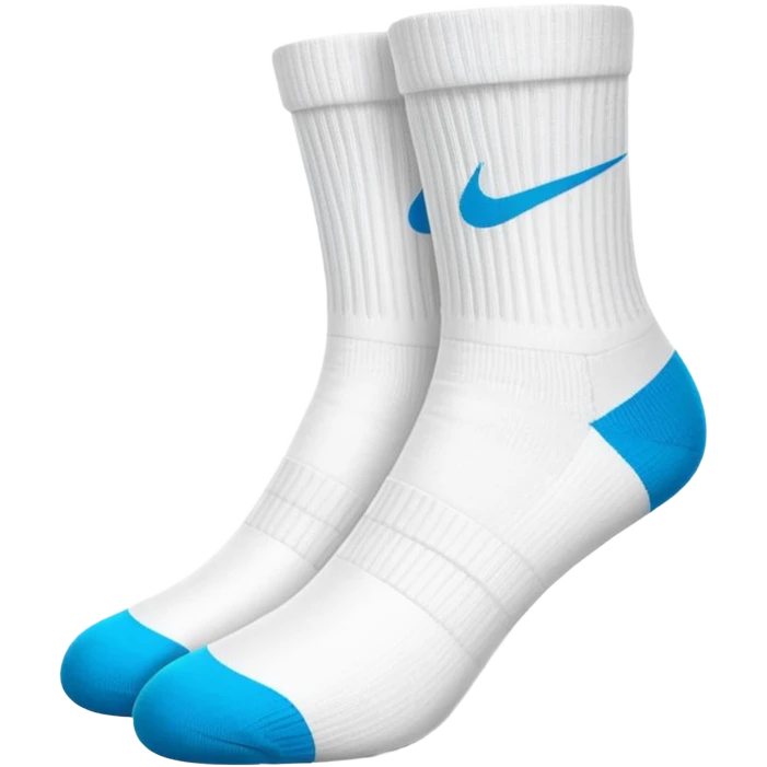 folded white Nike socks emoji