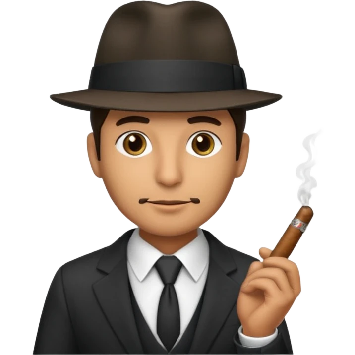 Mafia man emoji