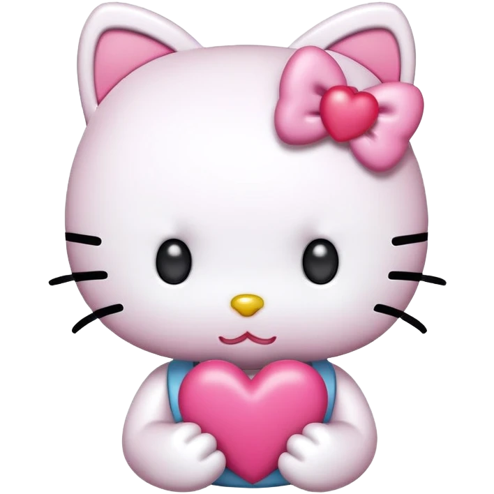 Hello Kitty co ojosde corazón  emoji