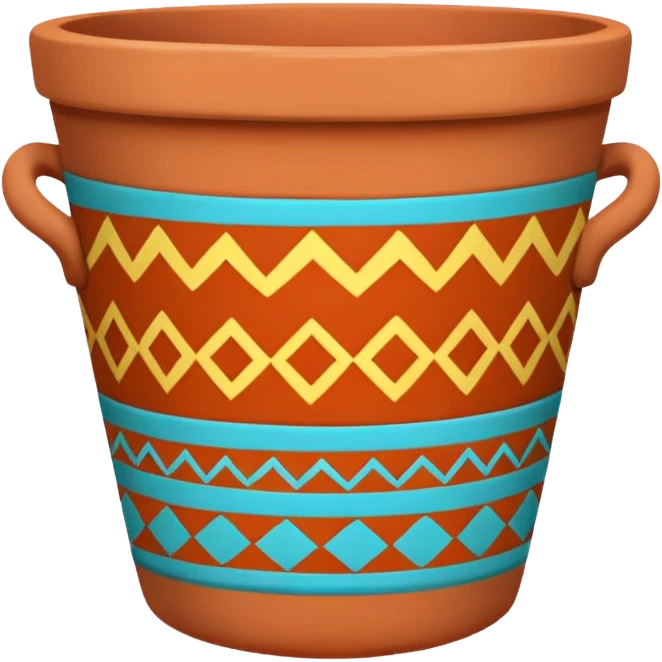 Painted Clay Pot emoji