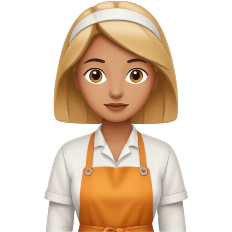 woman wearing an apron emoji
