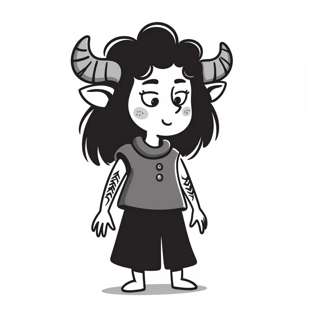 firbolg fantasy creature with gentle expression emoji