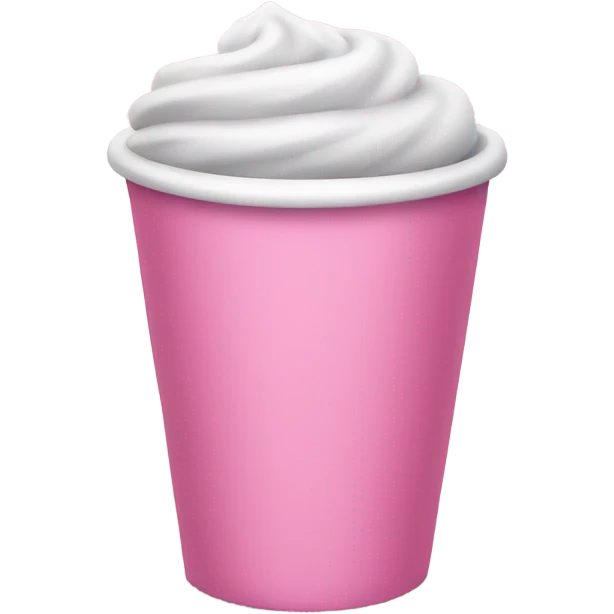 Pink cup emoji